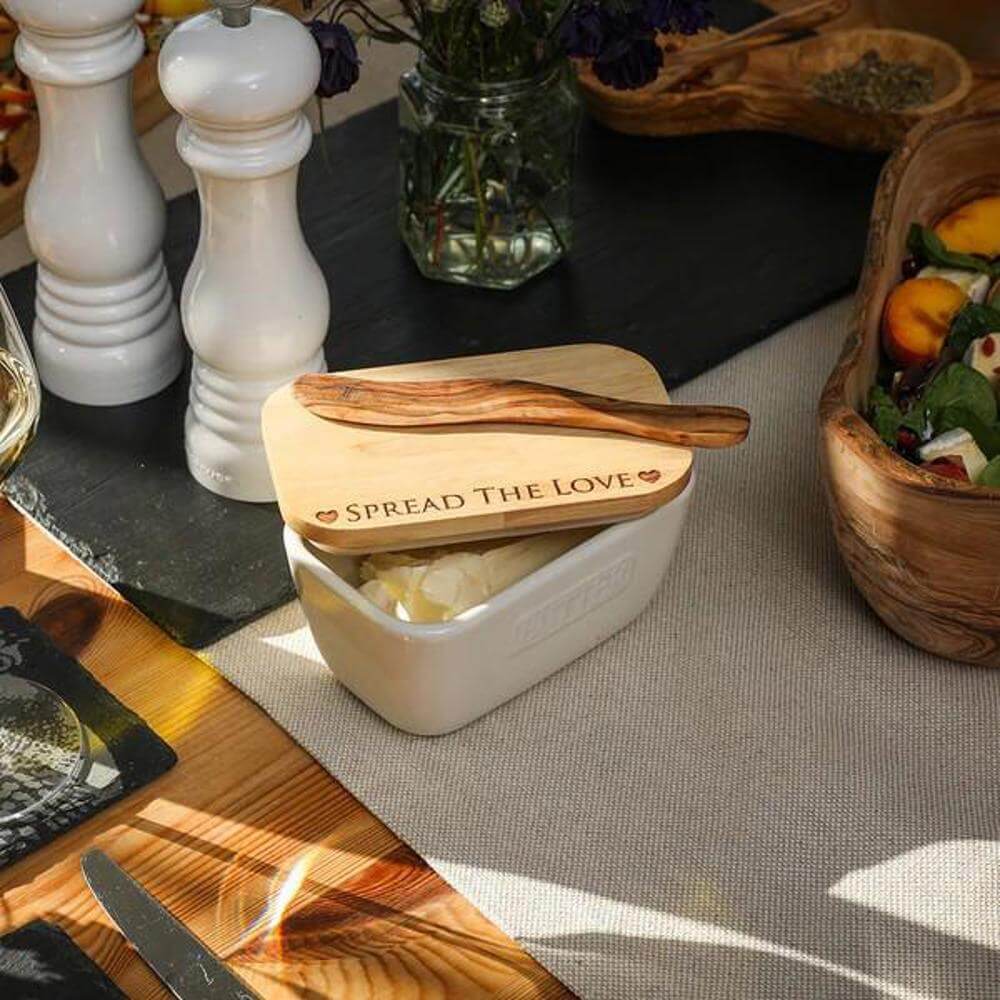 Selbrae House White Butter Dish Spread The Love